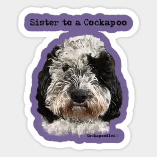 Cockapoo Dog Sister Sticker